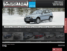 Tablet Screenshot of meisterimportmotors.com